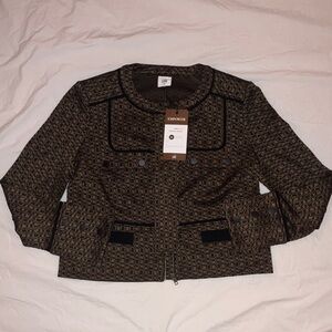 NWT CAbi Director Jacket #4494: Women's Black and Brown Blazer